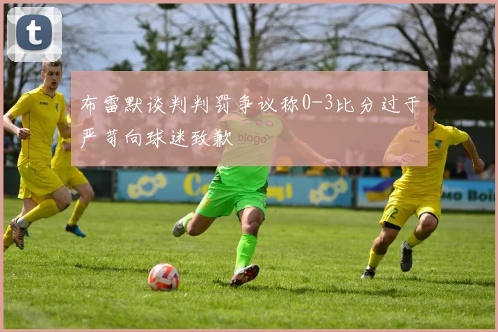 布雷默谈判判罚争议称0-3比分过于严苛向球迷致歉